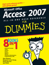 Microsoft Office Access 2007 All-in-One Desk Reference For Dummies@